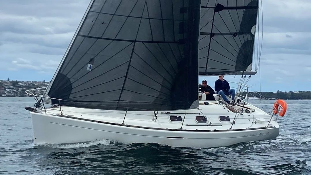 FIRST 33.7 sailing