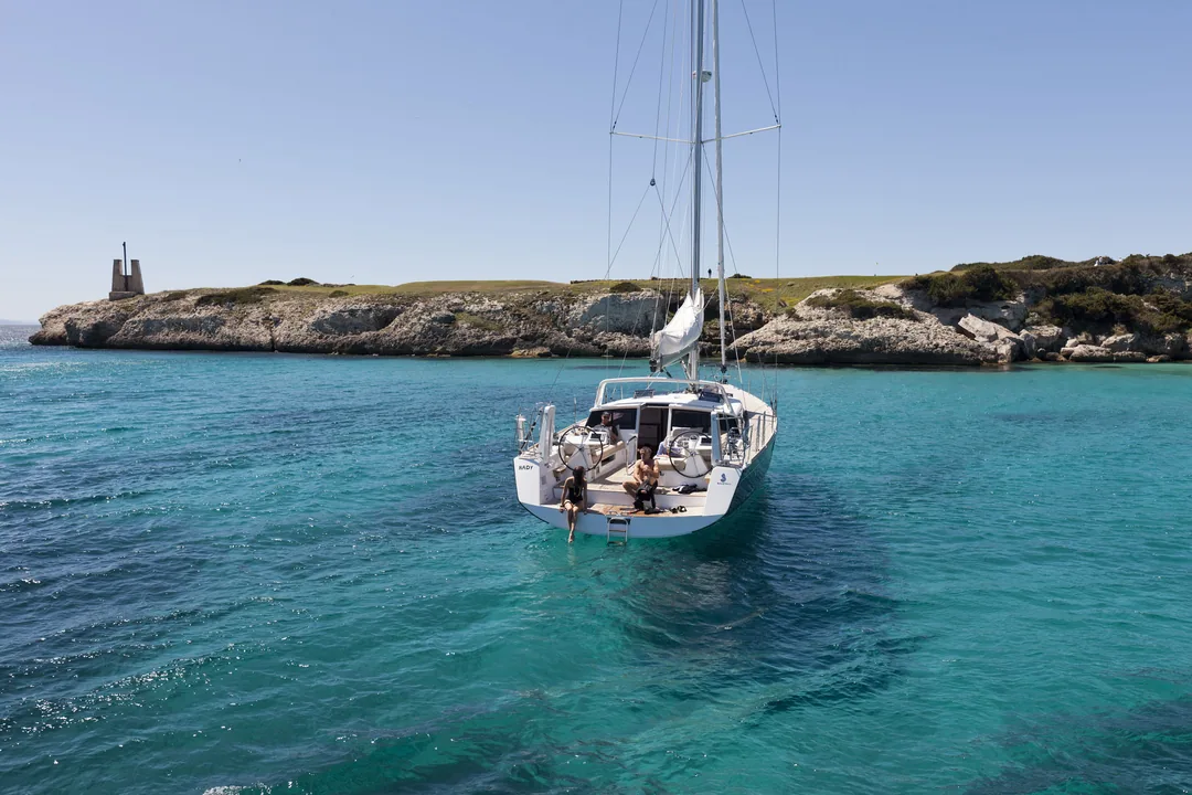 SENSE 55 sailing