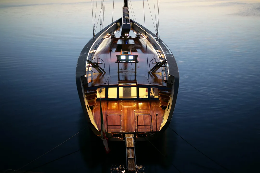WALLY 143 sailing